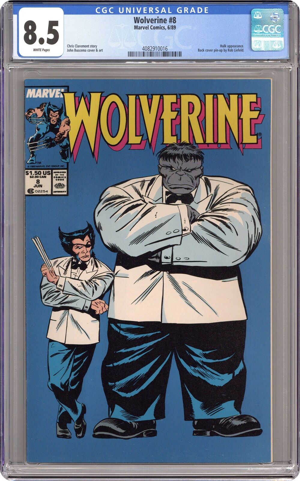 Wolverine #8D CGC 8.5 1989 4082910016