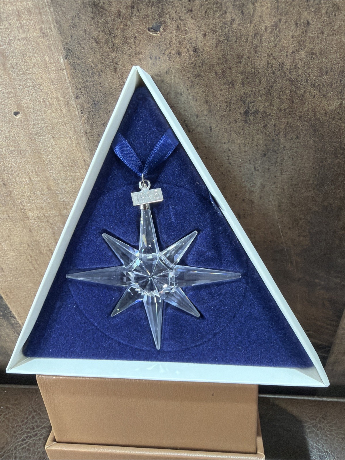 Swarovski Crystal 1995 Annual Edition Christmas Star Ornament 950001 Boxed Vtg