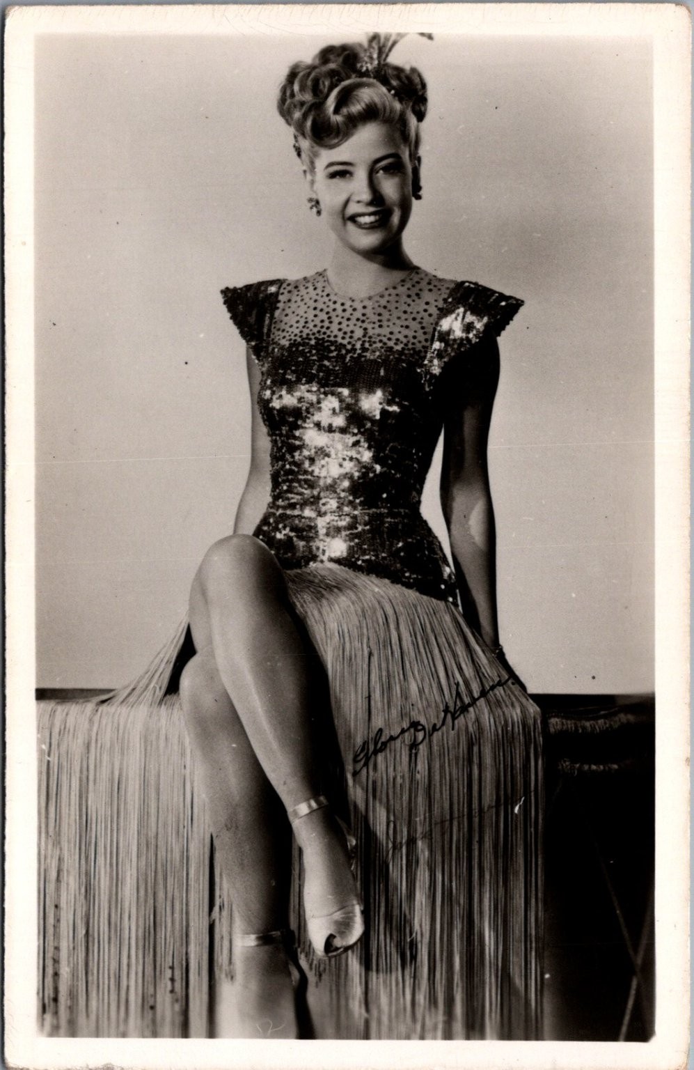 Eleanor Powell Autographed RPPC Vintage Hollywood Star Photo Postcard