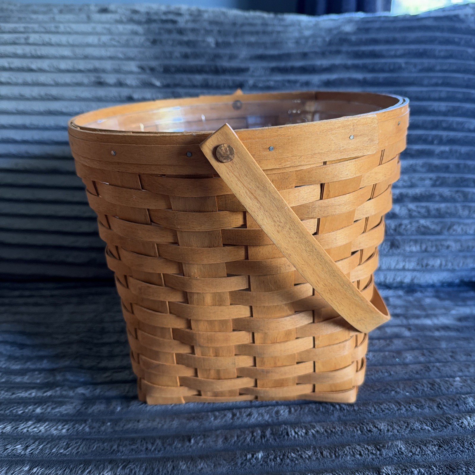 Vintage Longaberger 1994 Measuring Basket 14” Large Handwoven w/ protector