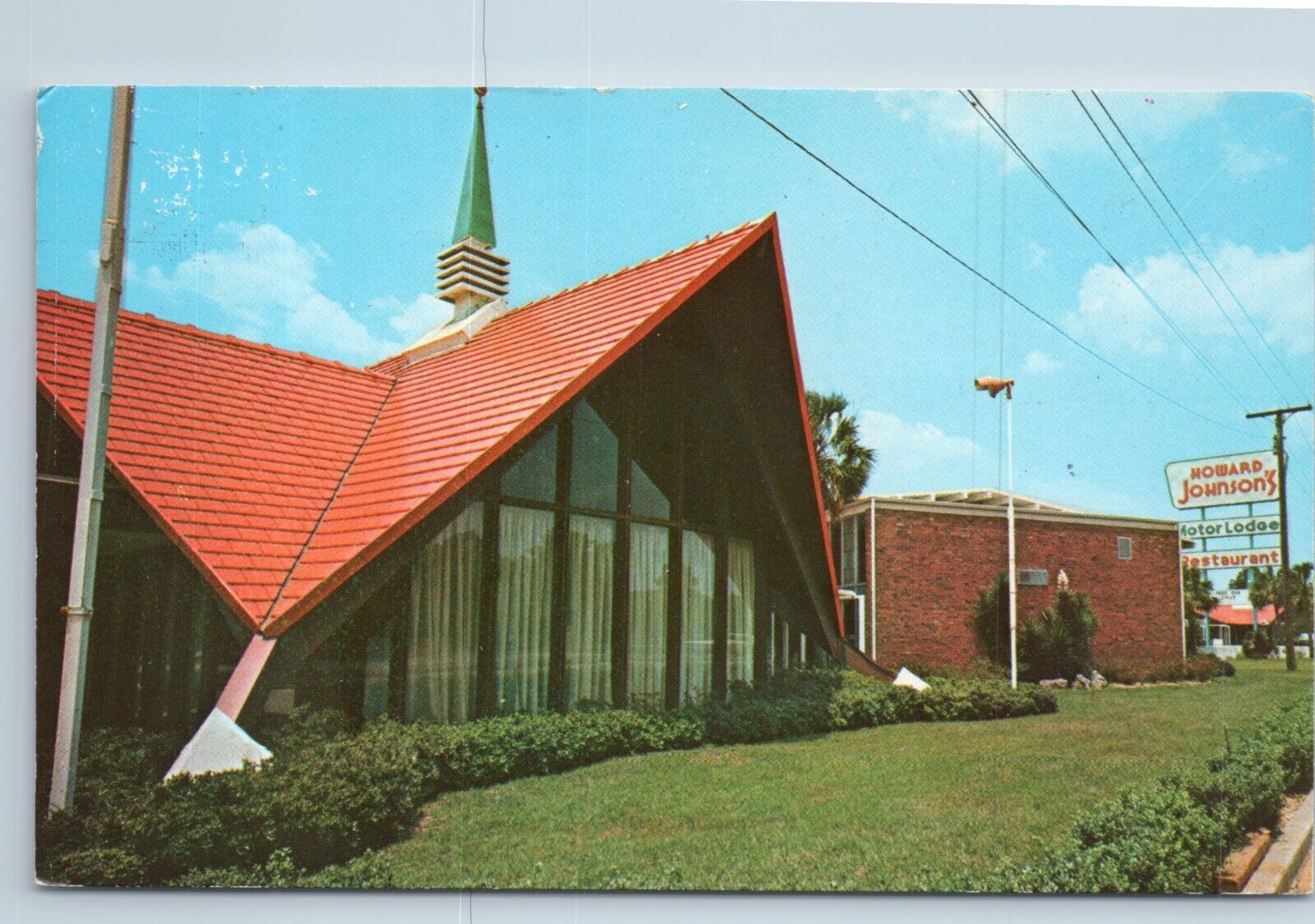 Postcard Howard Johnsons Motor Lodge Pensacola Florida