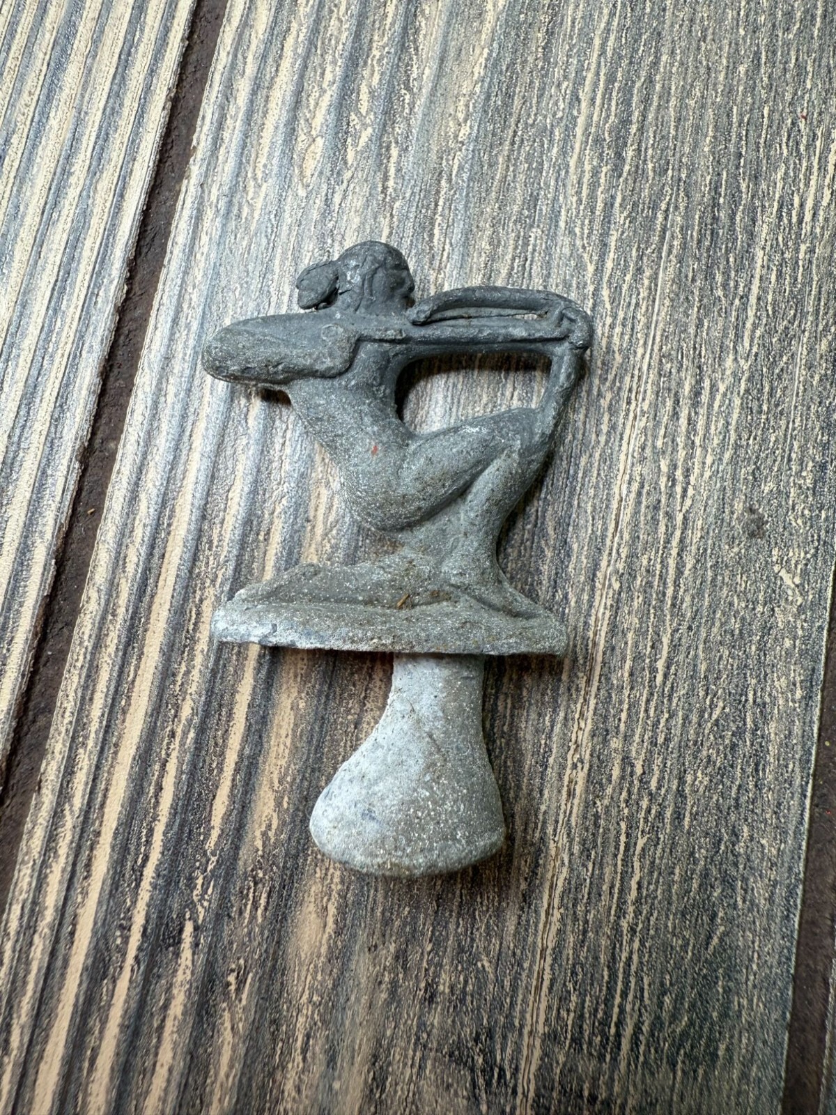 Vintage Heavy Stone Iron Figure?? 