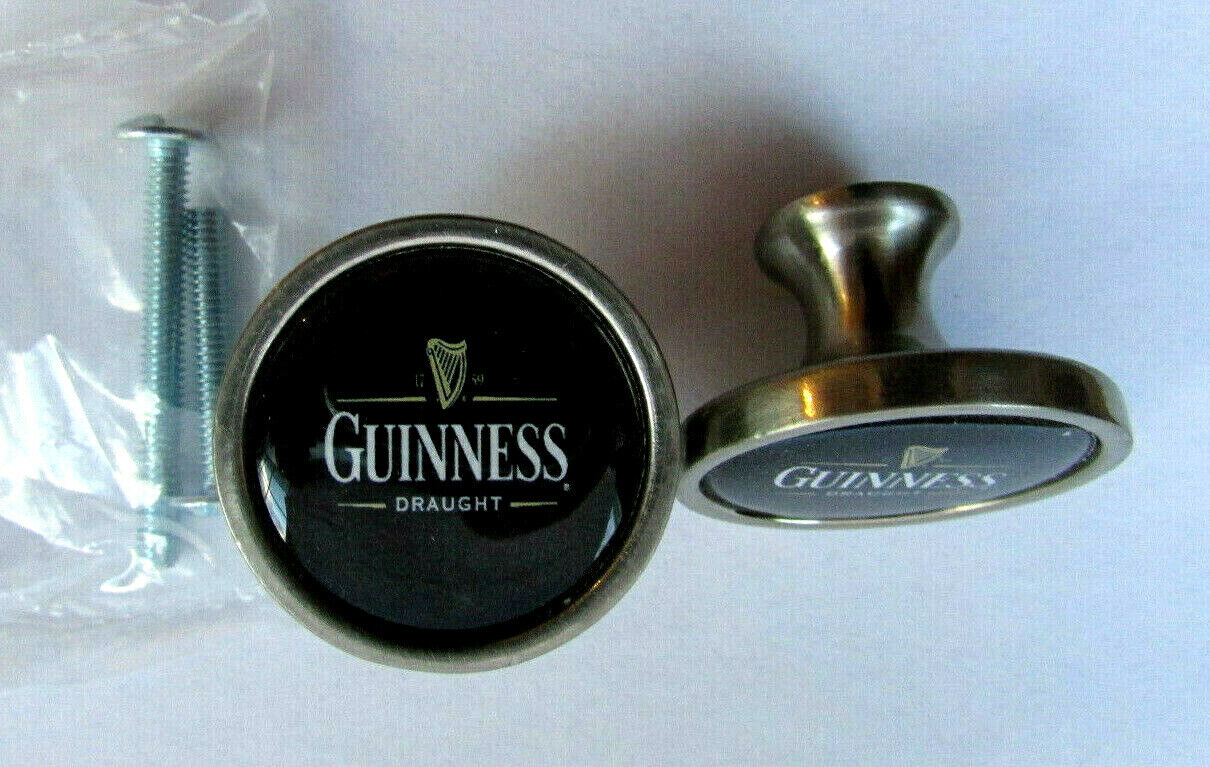 Guinness Cabinet Knobs, Guinness beer Logo Cabinet Pulls / kitchen knobs, ale