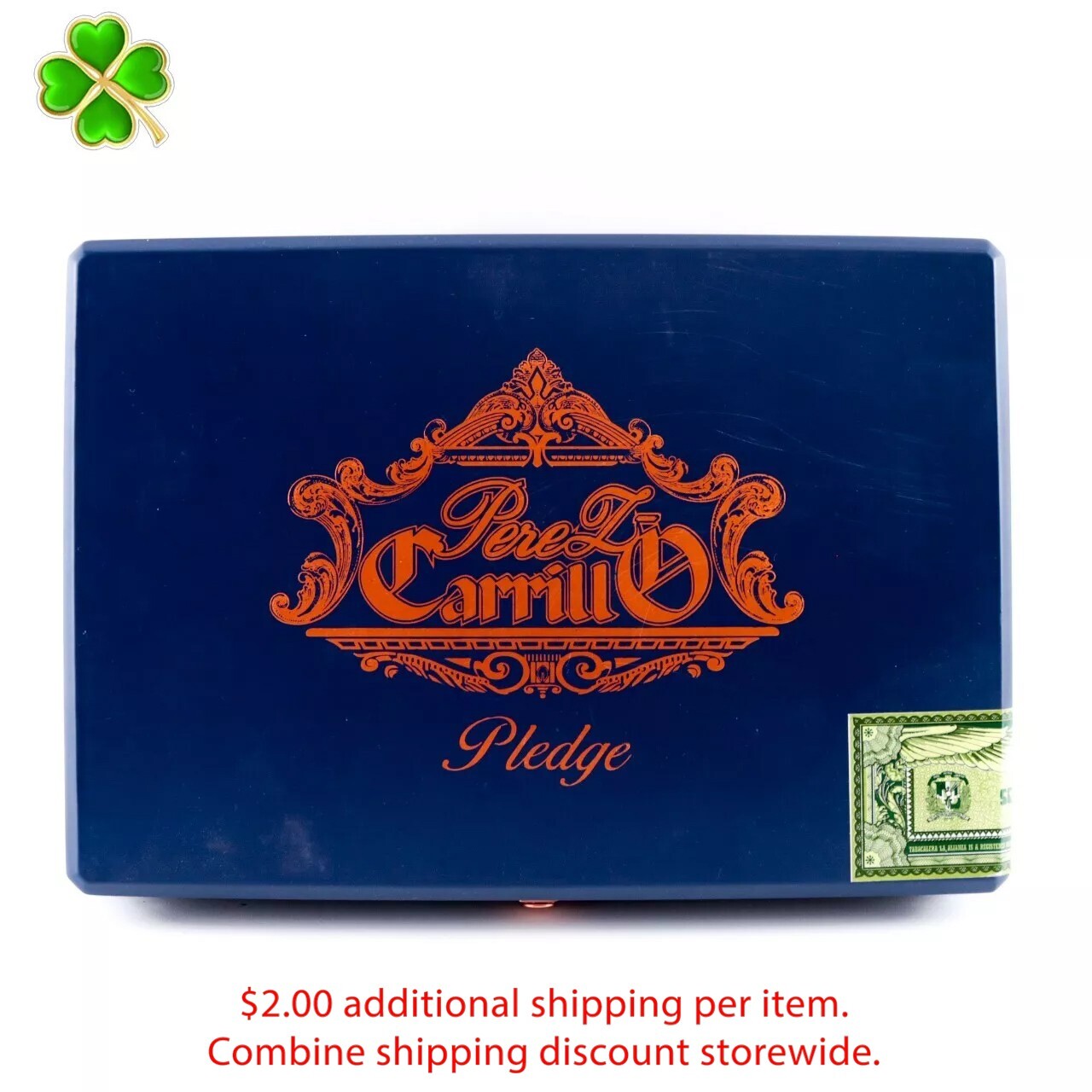 Perez Carrillo Pledge Apogee Empty Wood Cigar Box 10.5\