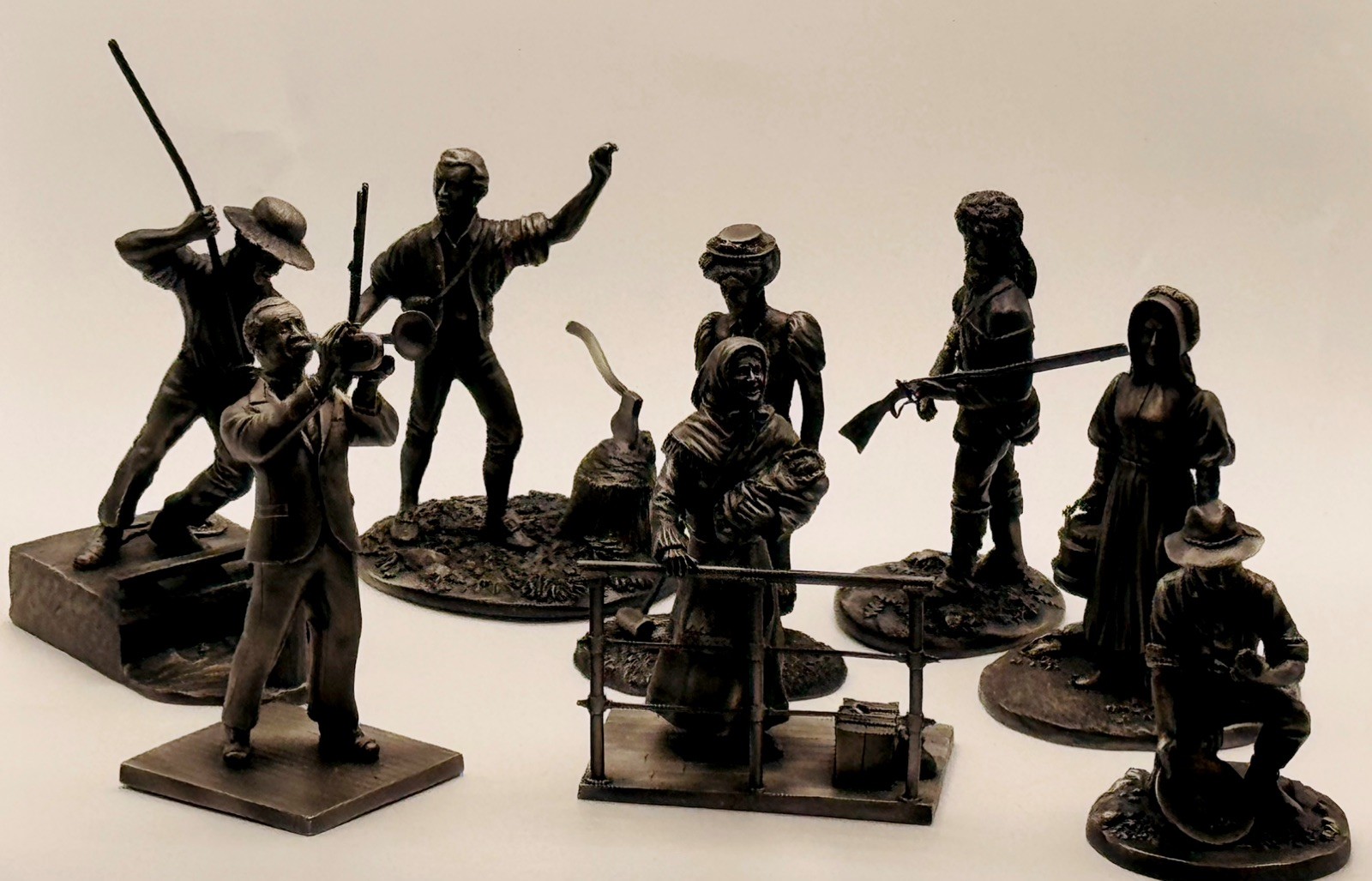 The Franklin Mint Fine Pewter Figurine Set 7
