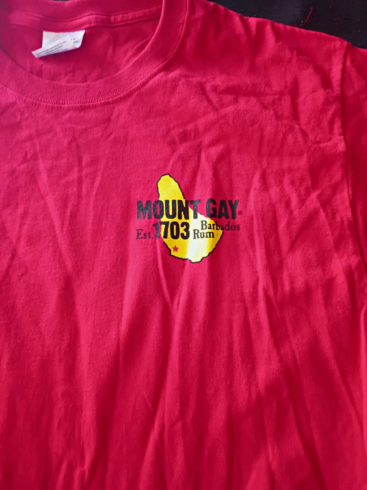 Port & Company Mount Gay Rum Barbados Est. 1703 Distillery T-Shirt Red