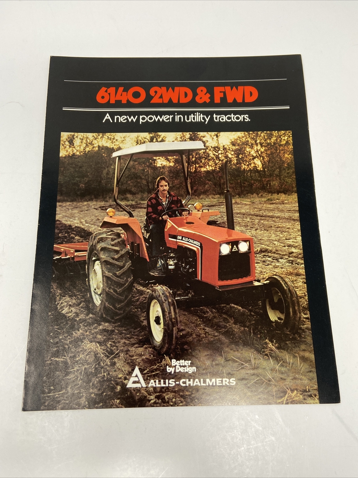 Allis-Chalmers 6140 2WD & FWD Tractor Sales Brochure 1980's Vintage Photos Specs