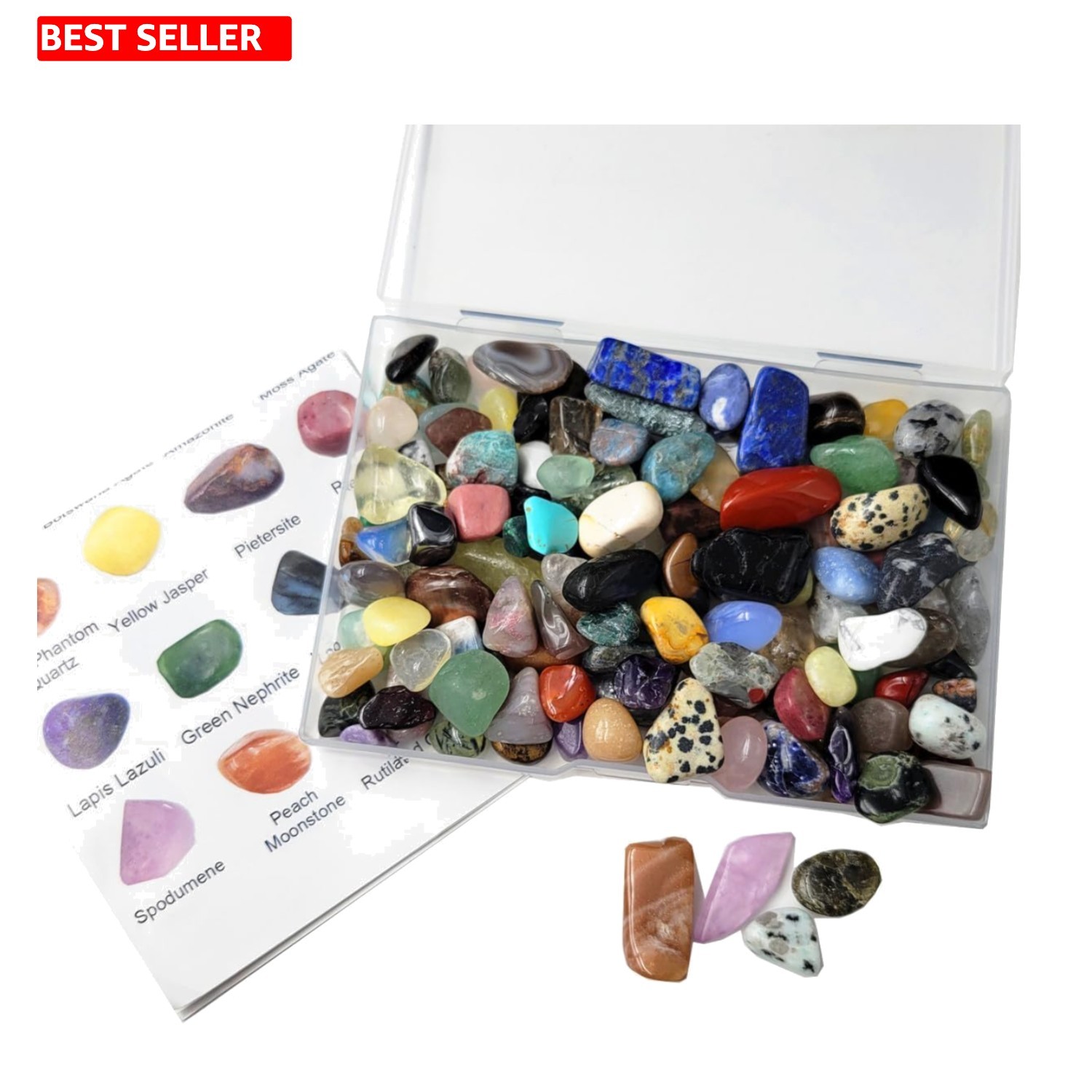 Educational 60+ Piece Gemstone and Crystal Set for Kids - Natural Learning Fun