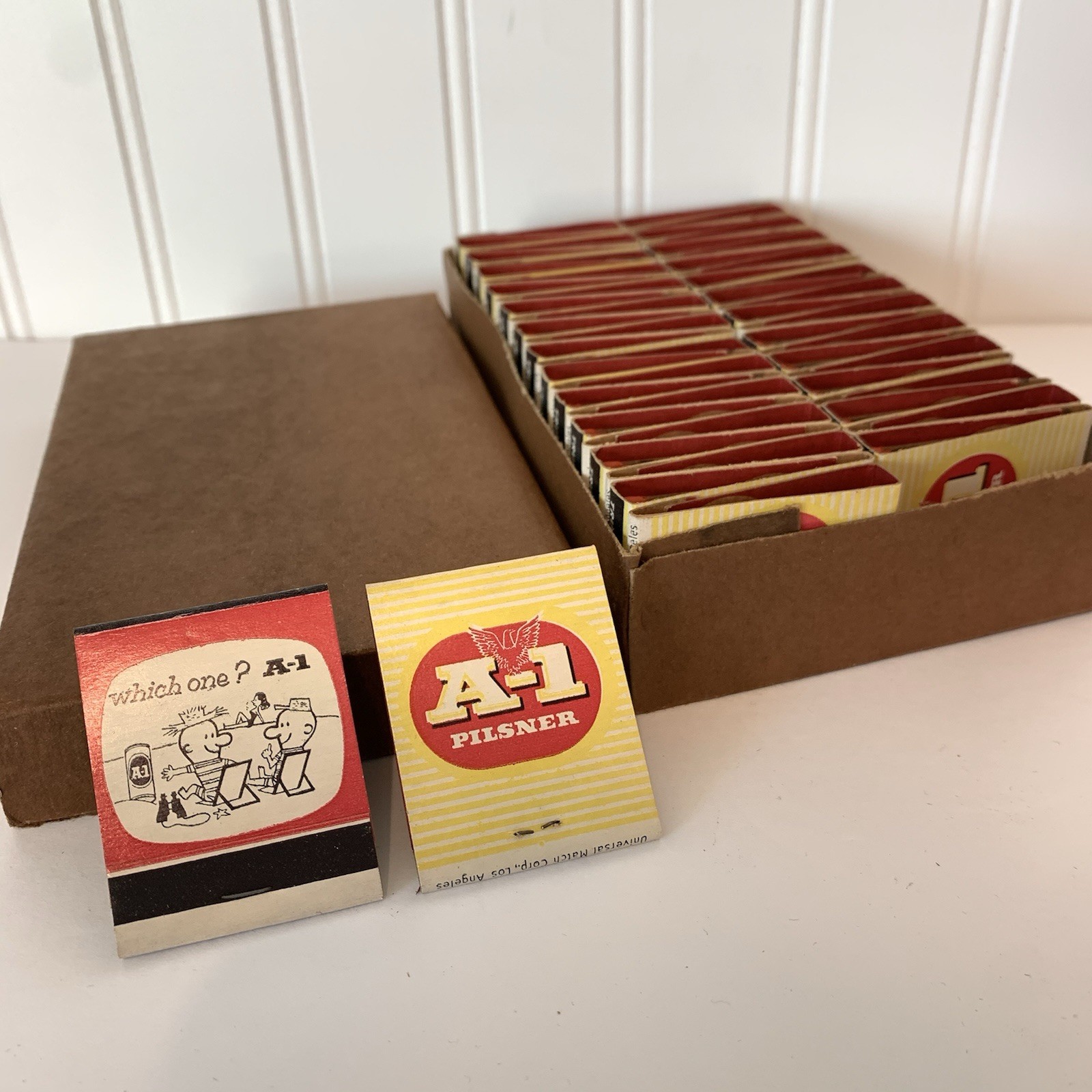 Vintage A-1 Pilsner Beer Matchbooks New Unstruck Box Of 50 *Read Description*