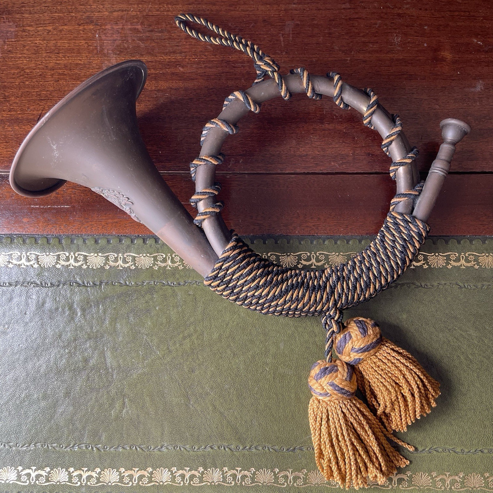 Antique Austrian Imperial Post Horn – Brünn 1866 – Habsburg Double Eagle