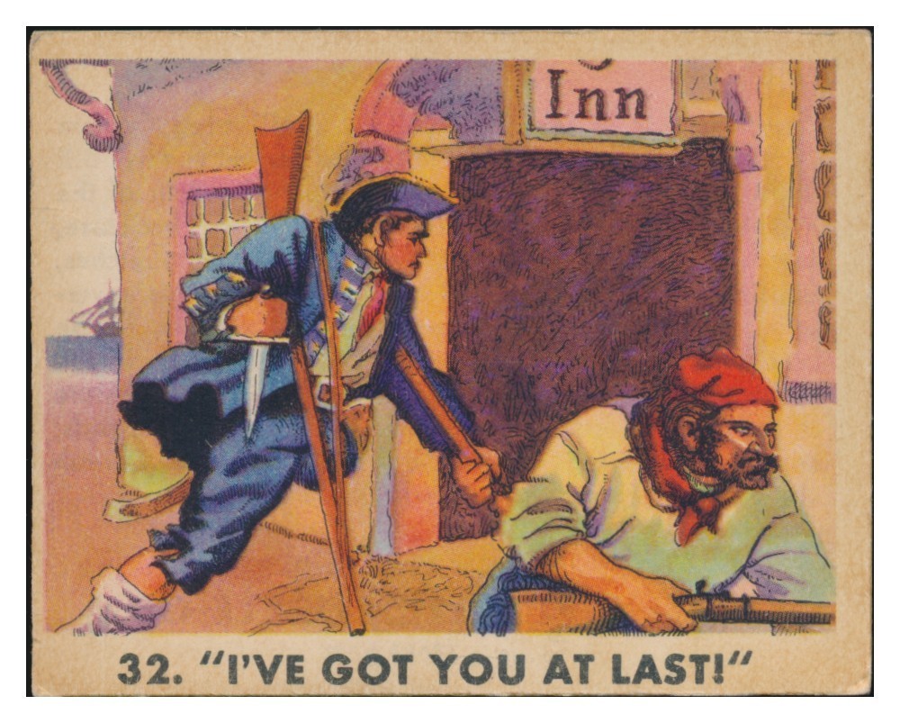1933 Pirate\'s Picture Bubble Gum #32 I\'ve Got You At Last