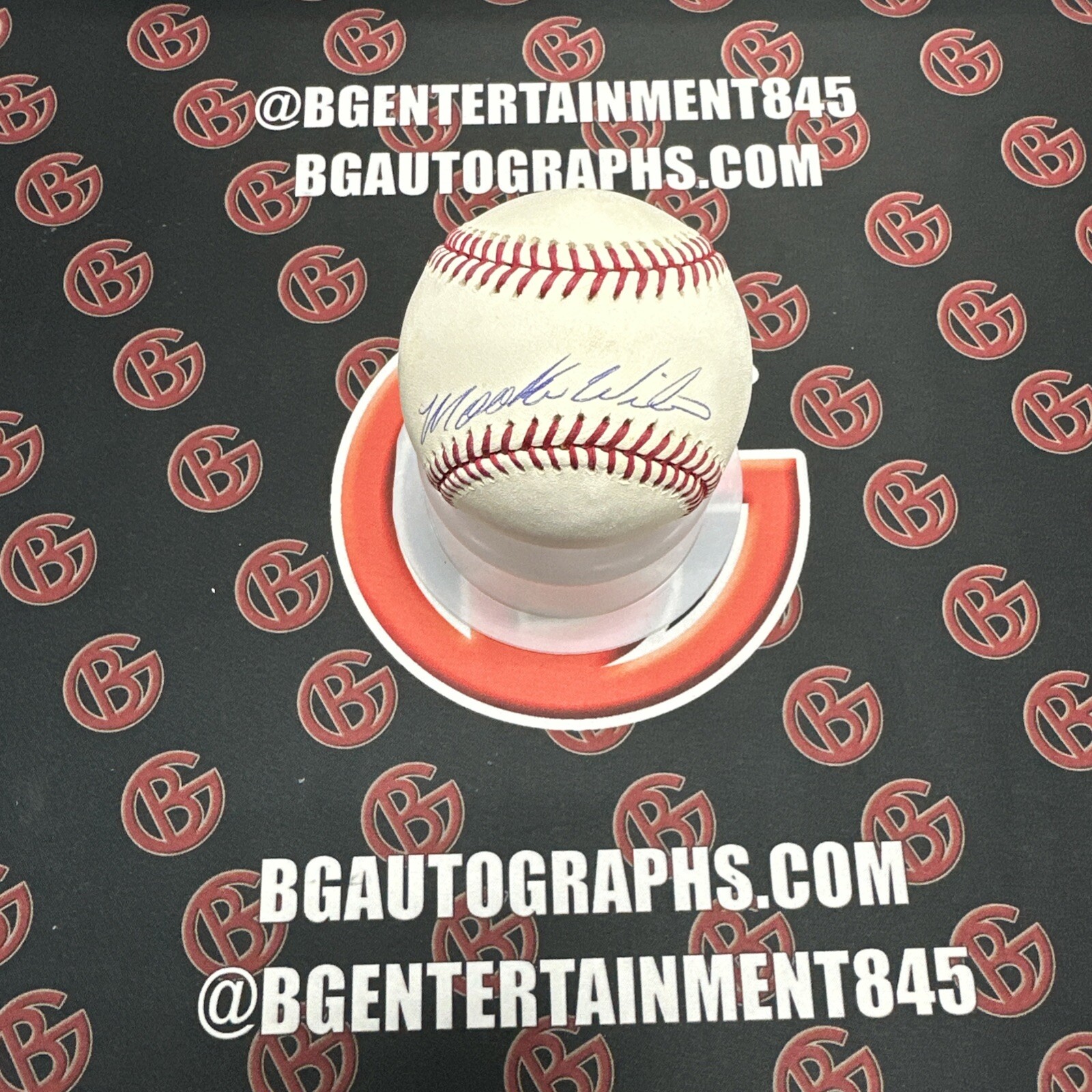 Mookie Wilson Signed New York Mets OMLB Baseball Autographed AUTO Beckett