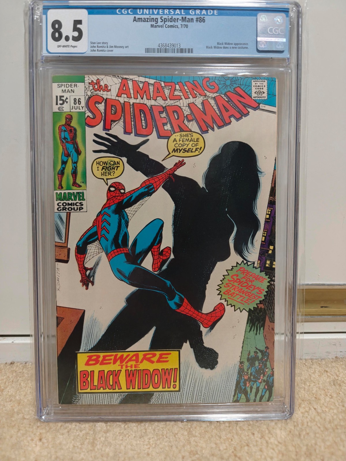 Amazing Spider-Man #86 CGC Graded 8.5 Amazing Spider-Man #86 CGC Graded 8.5