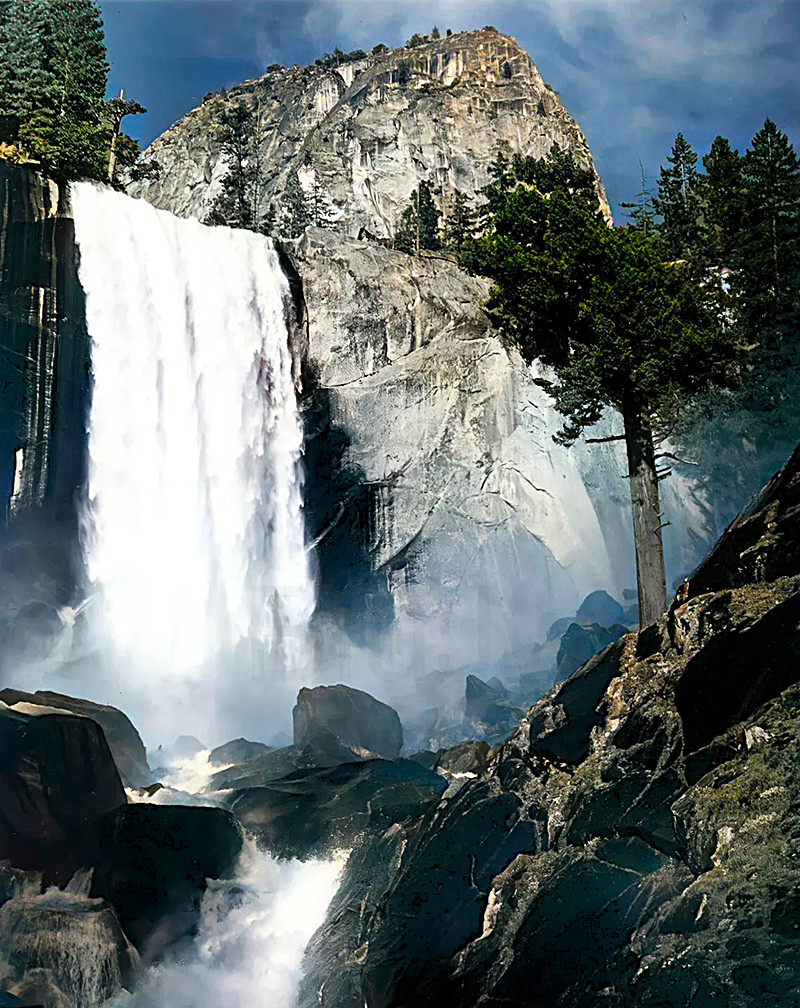 VERNAL FALL YOSEMITE VALLEY CALIFORNIA 1948 8\