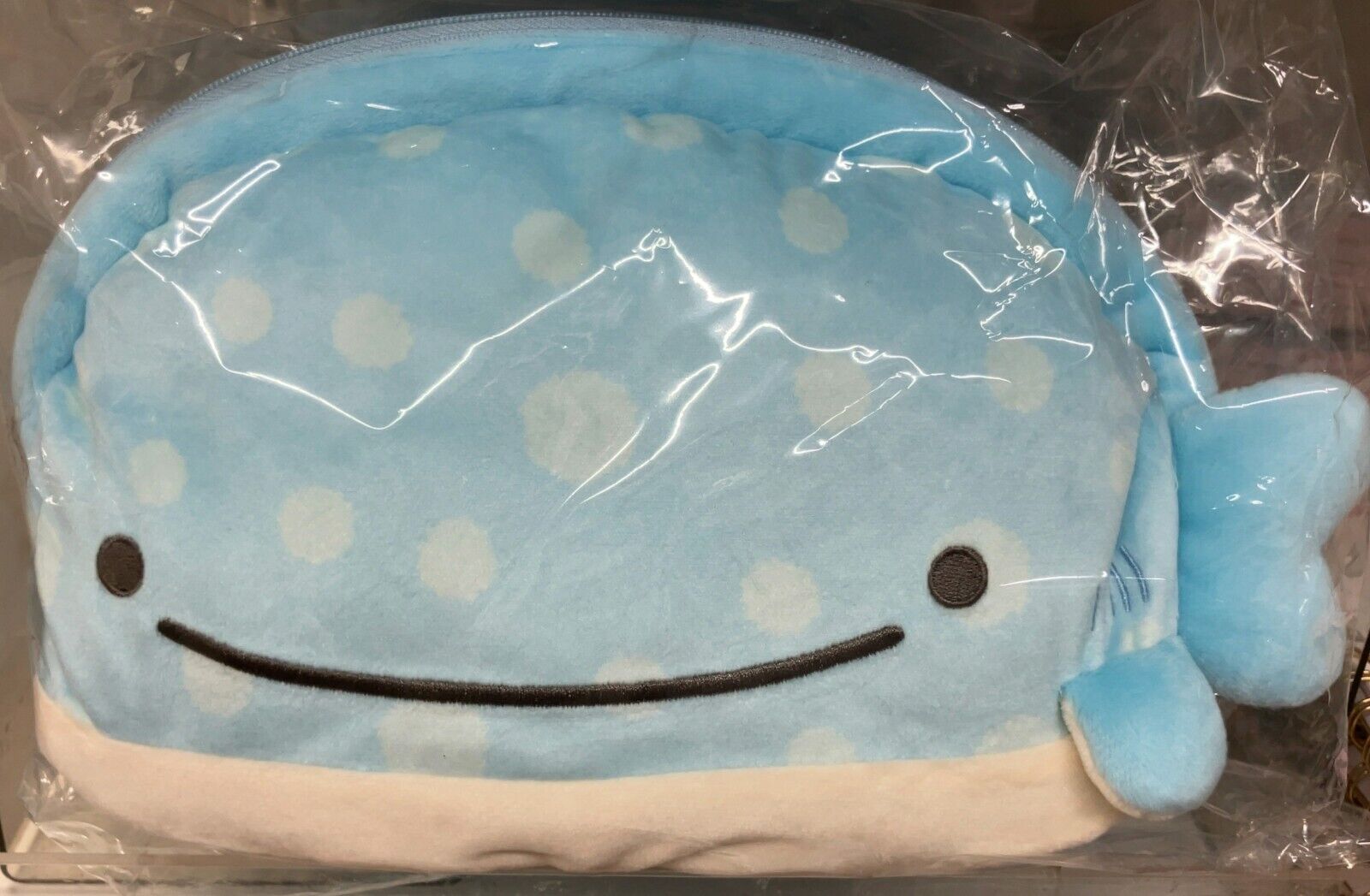 San-X Jinbesan (Whale Shark) Plush Pochette (Ice jellyfish ) Shoulder Pouch Bag