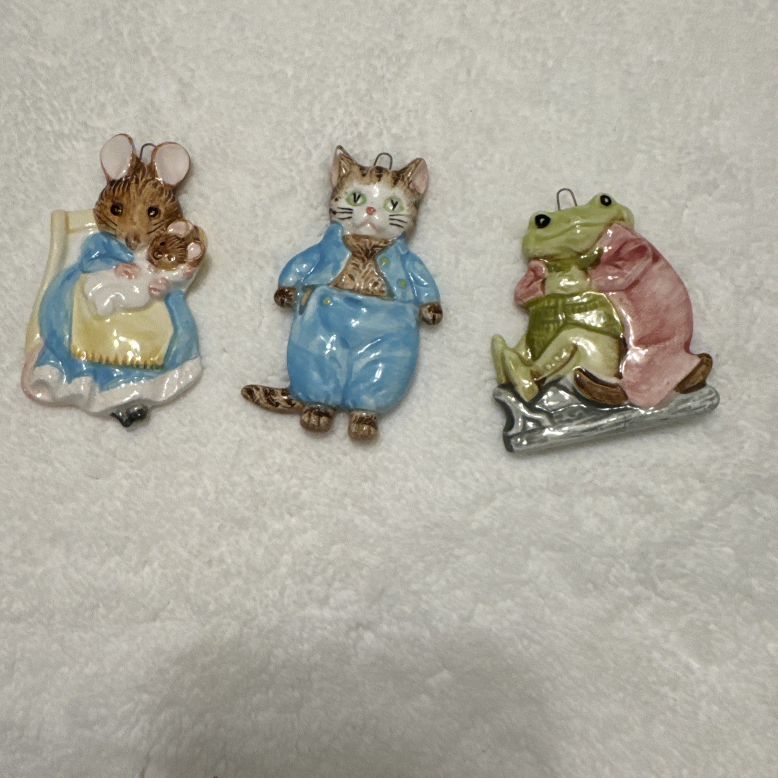 3 Beatrix Potter Hanging Ornaments 3 Beatrix Potter Hanging Ornaments