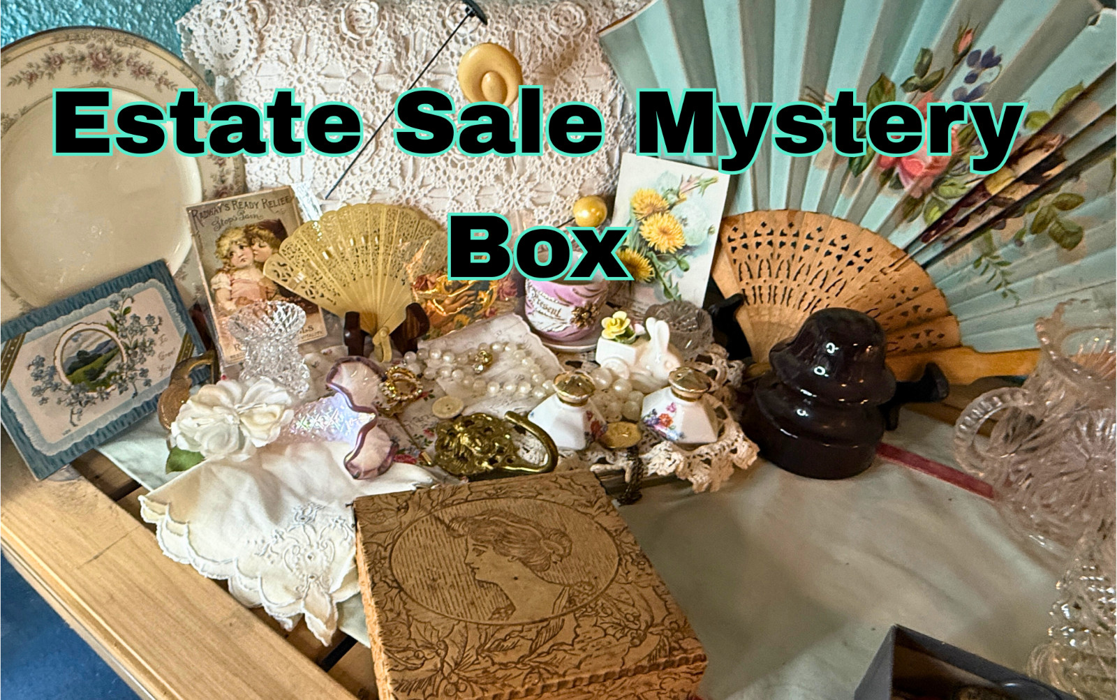 Estate Sale Mystery Box Curated Items Personalized Vintage Gift Box 