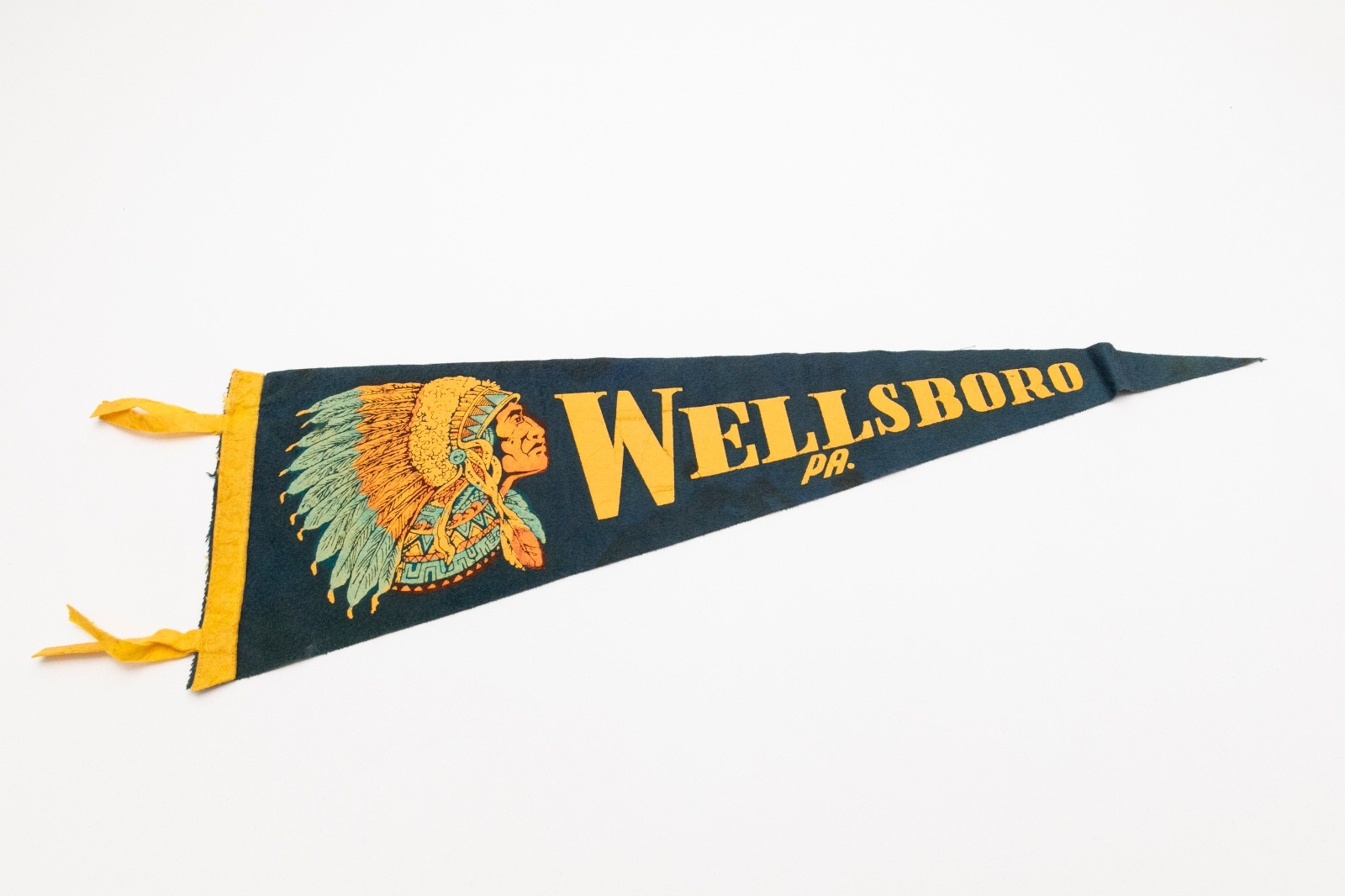 Vintage Wellsboro Pennsylvania Souvenir Felt Pennant 27\ Vintage Wellsboro Pennsylvania Souvenir Felt Pennant 27\
