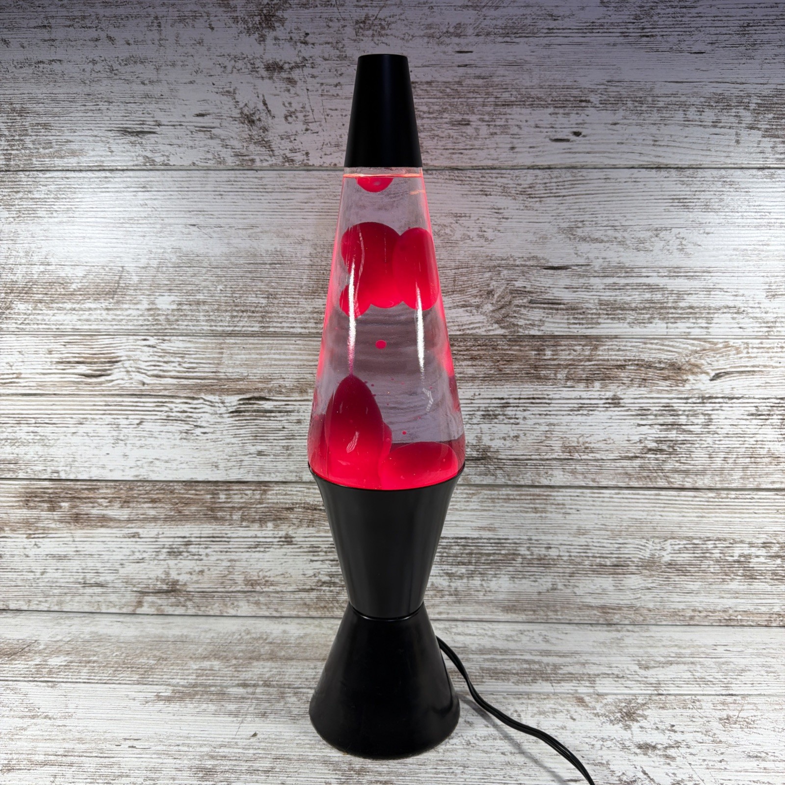 Vintage 1997 Lava Lite Red Marble Lava Lamp 16.5 Vintage 1997 Lava Lite Red Marble Lava Lamp 16.5