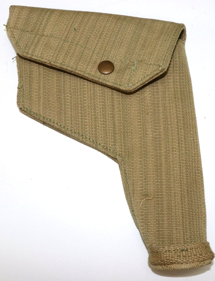 1944 British tan canvas 38 Webley holster unclear stamps each E1711 1944 British tan canvas 38 Webley holster unclear stamps each E1711