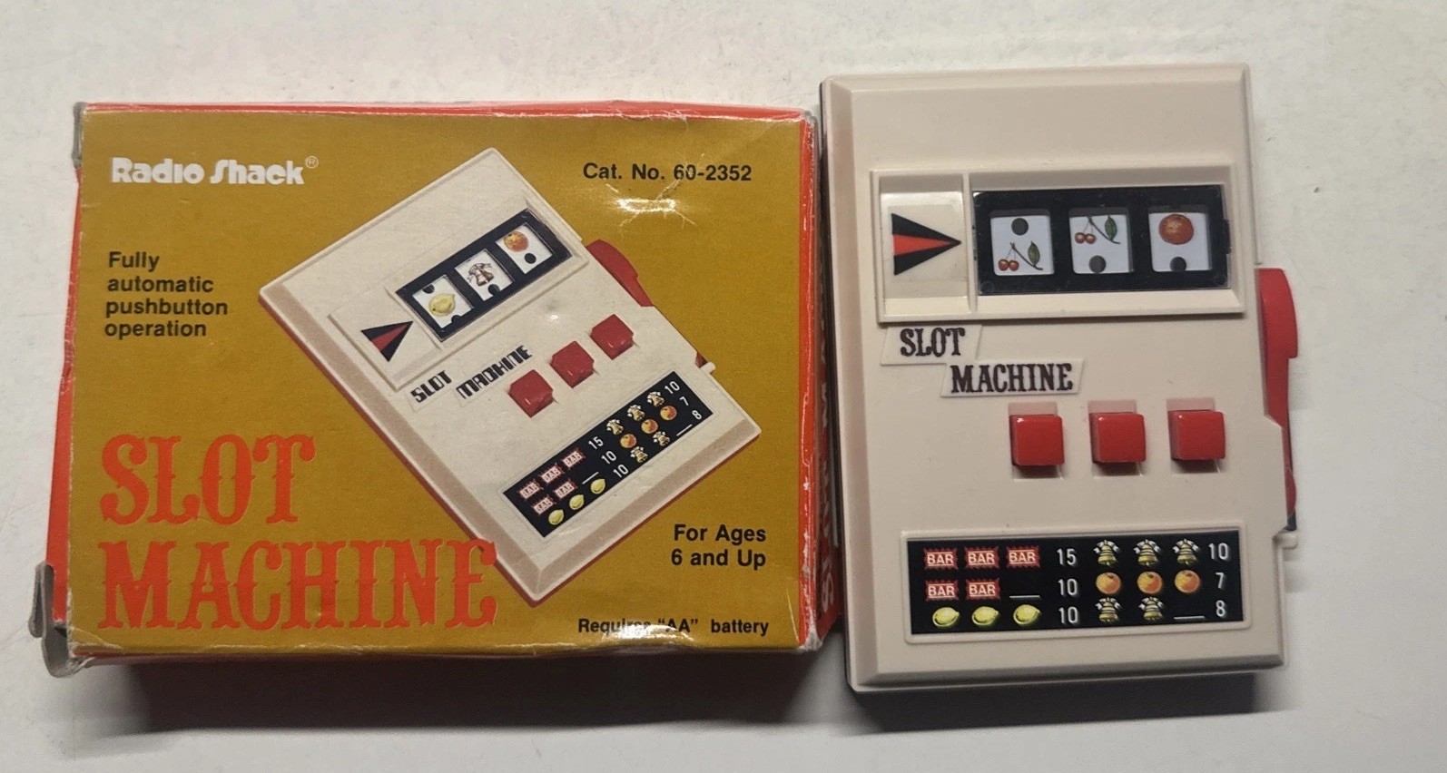Radio Shack Slot Machine Vintage Never Used Original Box