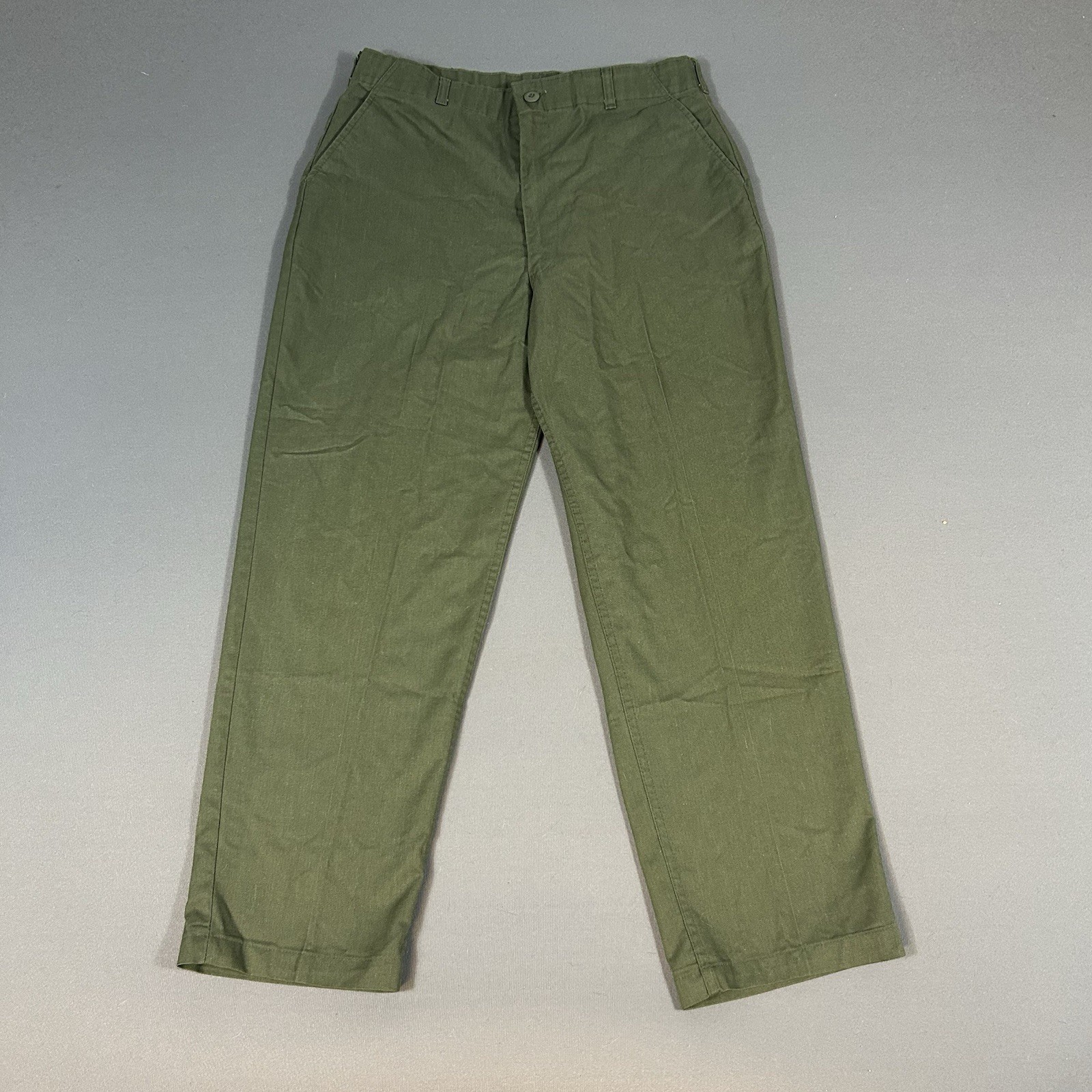 Vintage US Army OG 507 Fatigue Pants Mens 34 Durable Press Utility Trouser 34x29