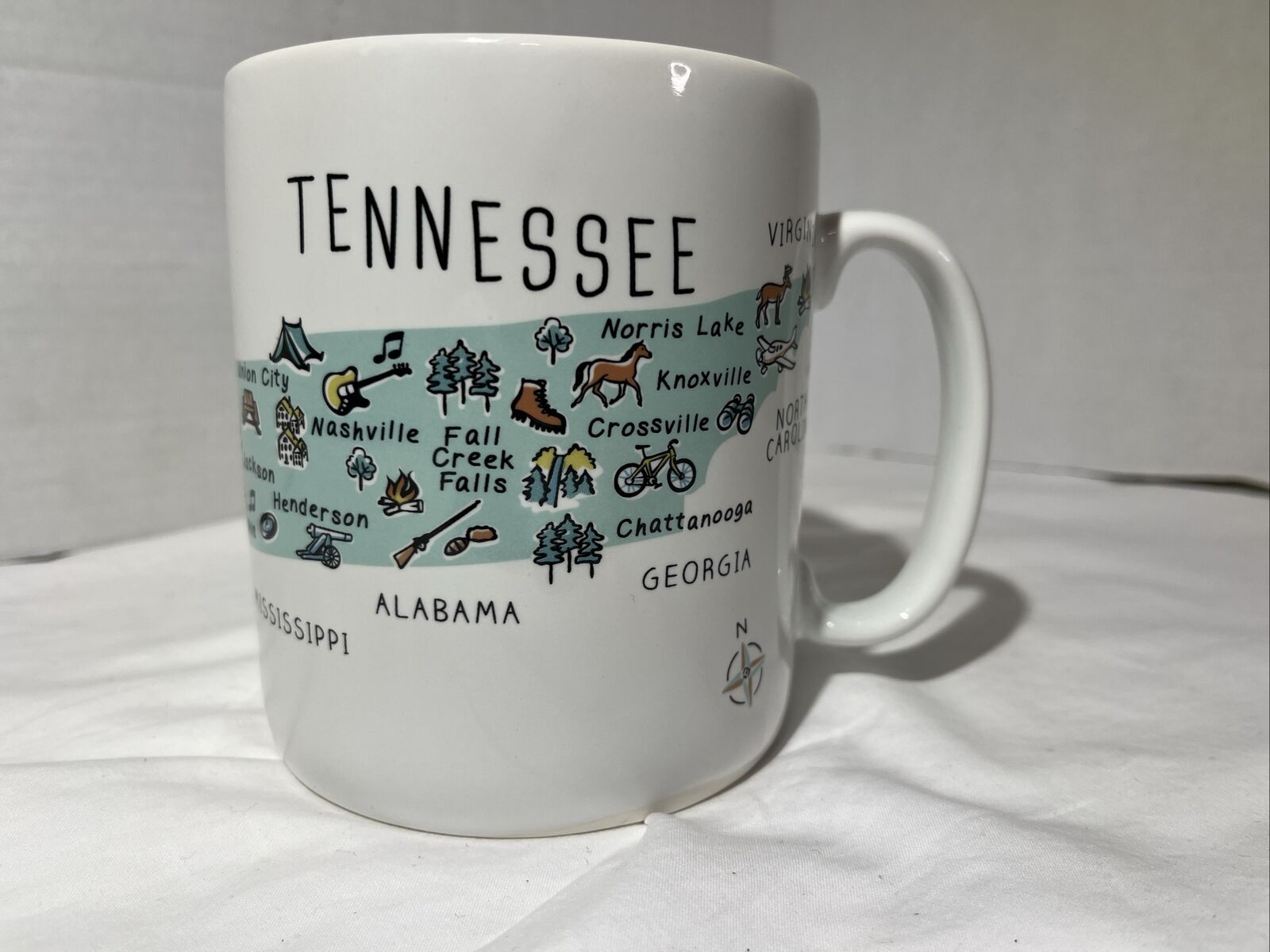 Vtg 222 Fifth My Place Tennessee Mug