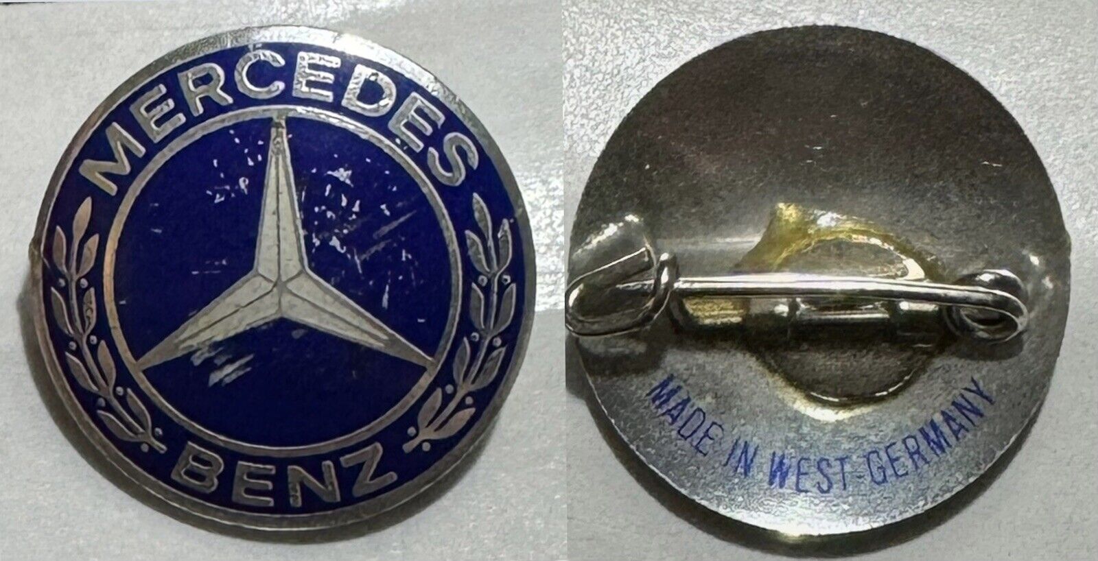 MERCEDES BENZ, Legend Germany automobile, vintage Big badge Made in West Germany
