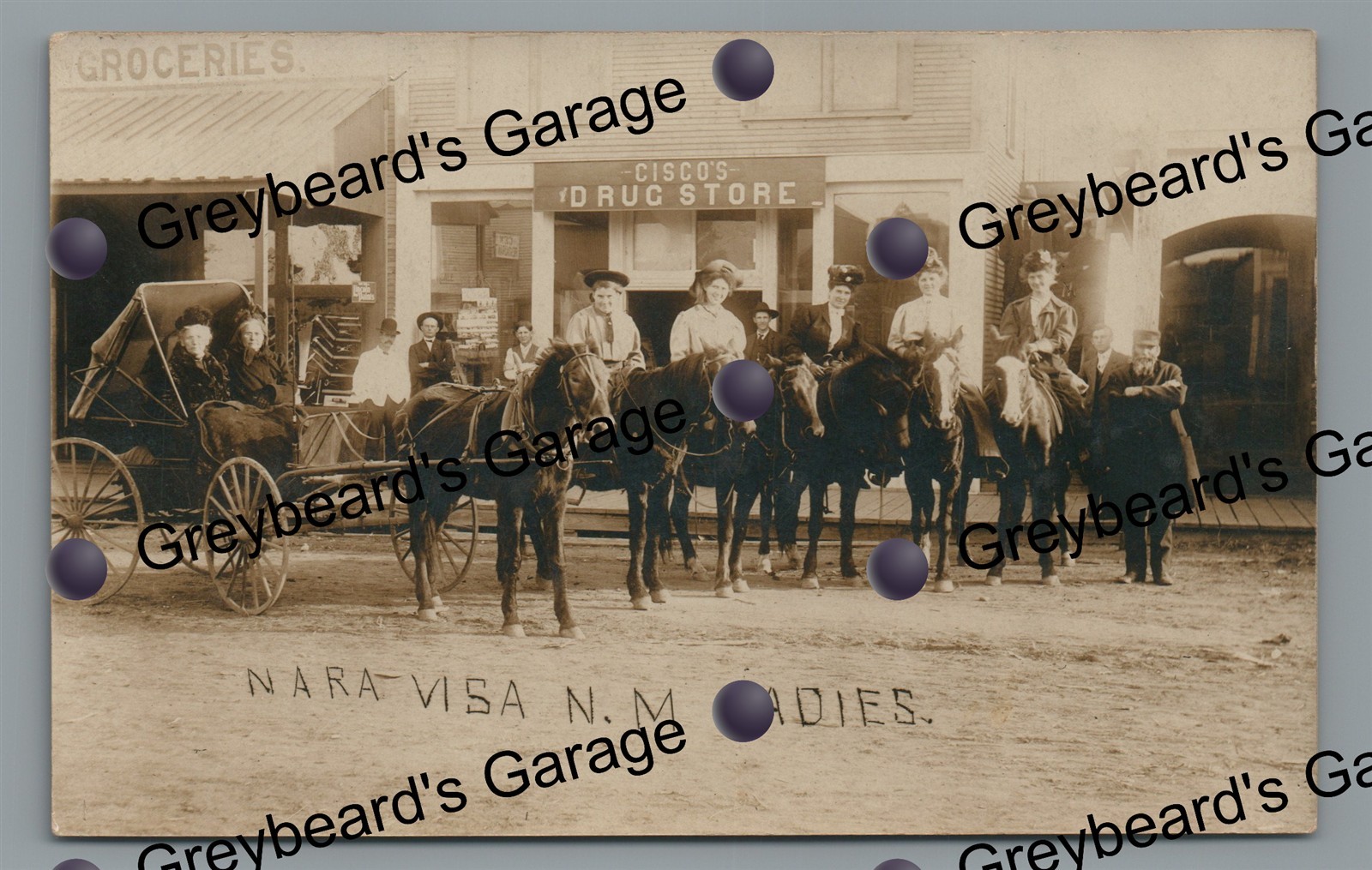 RPPC Western Women Ladies of NARA VISA NM New Mexico Vintage Real Photo Postcard