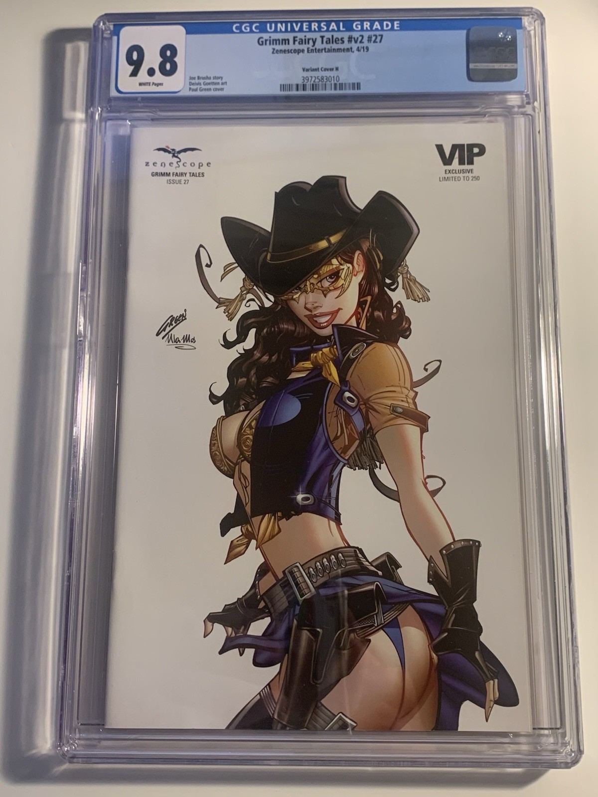 Grimm Fairy Tales #27 PAUL GREEN CGC 9.8  VIP 2019 Exclusive TOP POP 1 of 6 Sexy