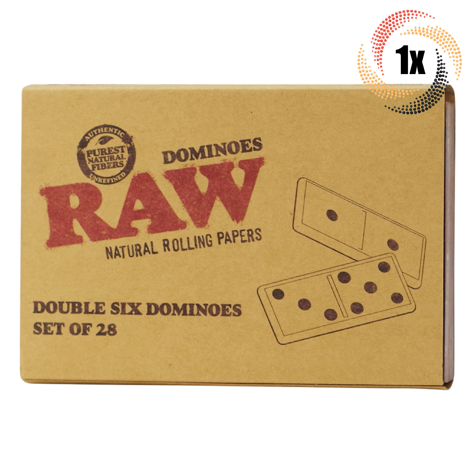 1x Set Raw Double Six Dominoes Wooden Box | Set Of 28 | Fast Shipping
