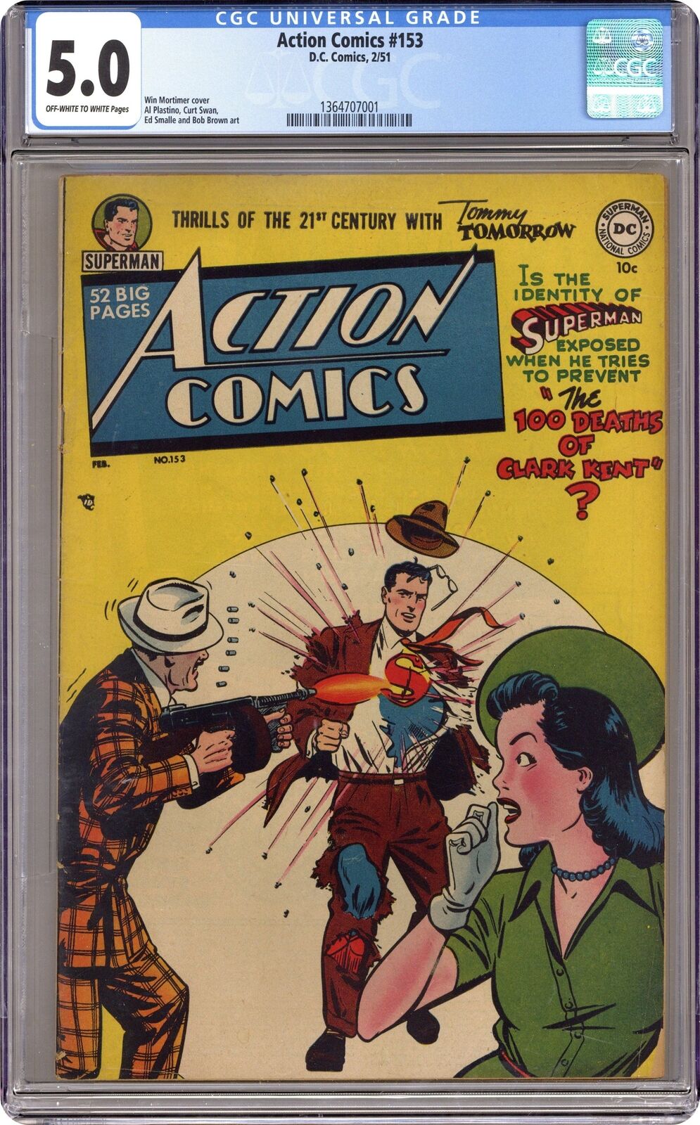 Action Comics #153 CGC 5.0 1951 1364707001