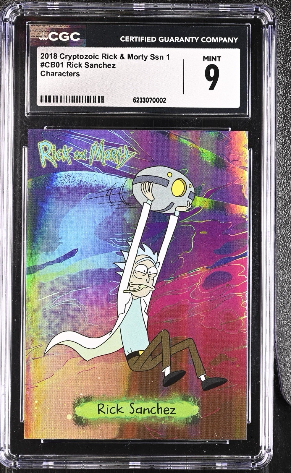 2018 Cryptozoic Rick & Morty Season 1 Characters CB01 Rick Sanchez CGC 9