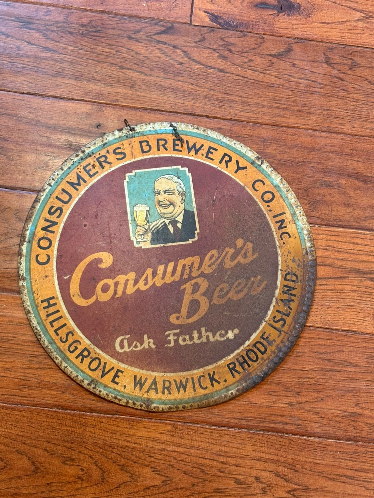Consumers Brewery Metal Beer Sign Hillsgrove Warwick, Rhode Island Consumers Brewery Metal Beer Sign Hillsgrove Warwick, Rhode Island