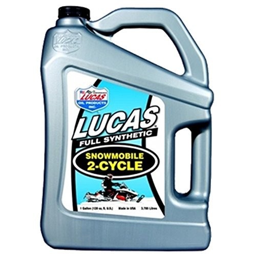 Lucas Oil 10847 Synthetic 2-Cycle Snowmobile Oil - 1 Gallon (Pack of 4)