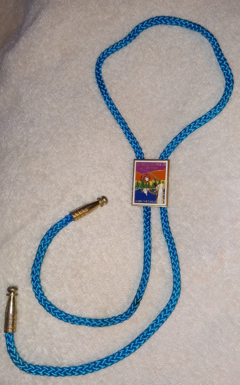 Boy Scouts of America BSA Vintage 1993 S 4 Order of the Arrow Enamel Bolo Tie