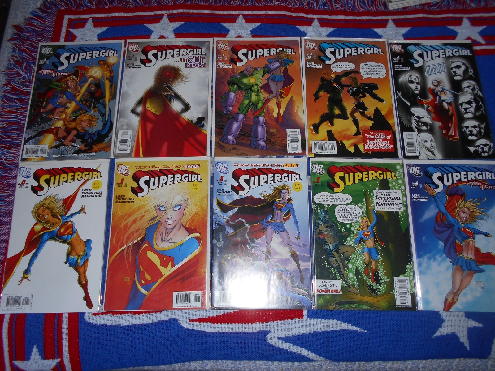 Supergirl Vol 5 - 2005 (0-12) + 7 Variants Loeb/Turner (20 Comics) NM