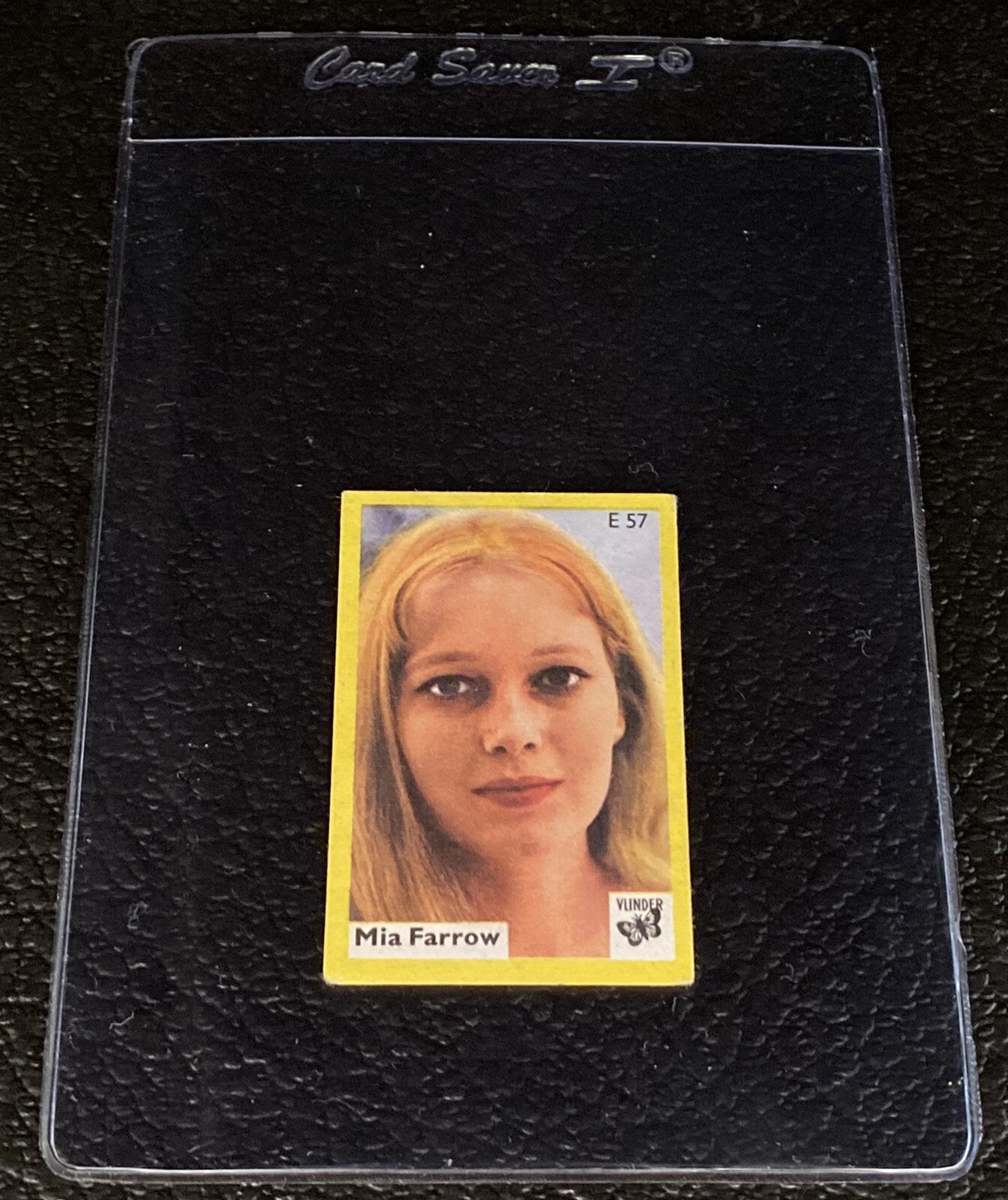 Mia Farrow Trading Card 1971 Vlinder E 57 Match Cover 1970s 1973 Actress Card Mia Farrow Trading Card 1971 Vlinder E 57 Match Cover 1970s 1973 Actress Card