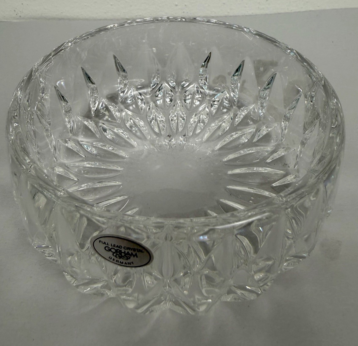 Vintage Lead Crystal 4” Candy Trinket Catchall Bowl Germany Gorham Althea Vintage Lead Crystal 4” Candy Trinket Catchall Bowl Germany Gorham Althea