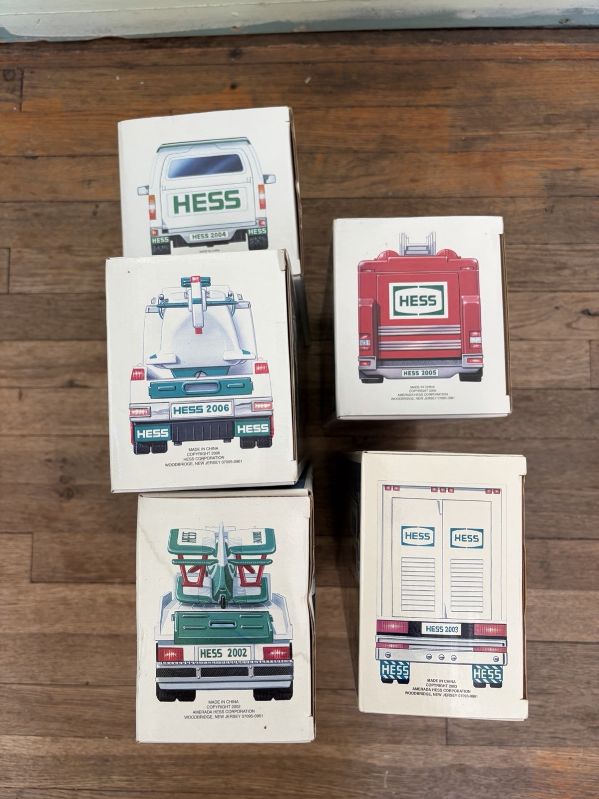 Vintage Hess Collection, 2002,2003,2004,2005,2006. 5 Boxes Total Vintage Hess Collection, 2002,2003,2004,2005,2006. 5 Boxes Total