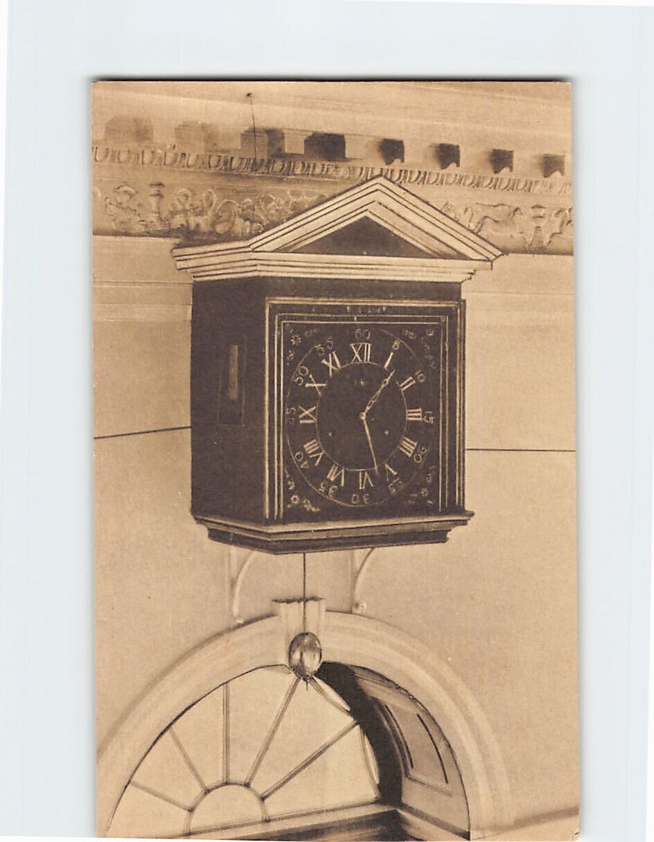 Postcard Seven-Day Clock in Entrance Hall at Monticello, Charlottesville, VA