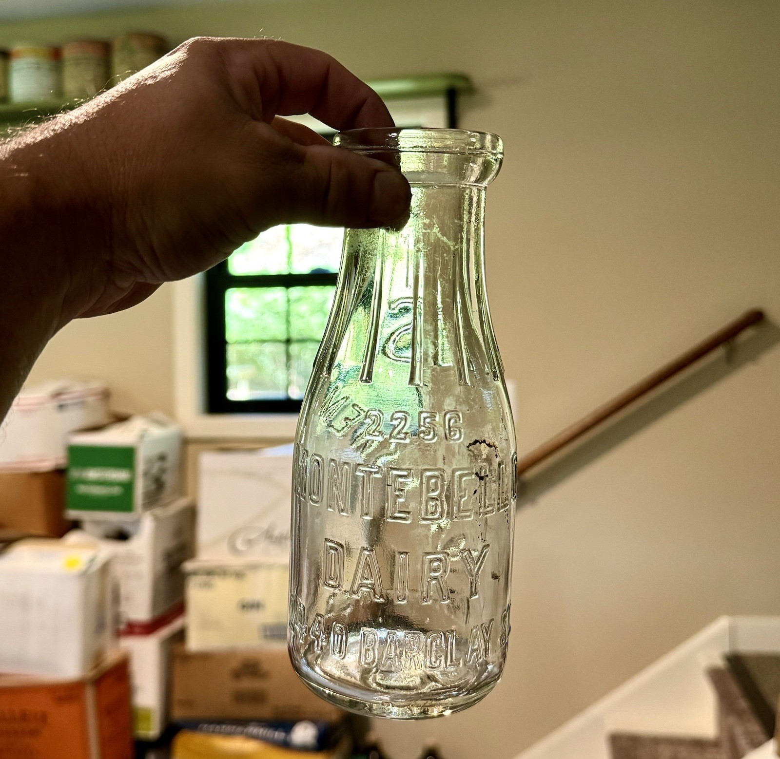 Montebello Dairy 2440 Barclay St Chas F Swem Pt Milk Bottle Baltimore MD 1923 Montebello Dairy 2440 Barclay St Chas F Swem Pt Milk Bottle Baltimore MD 1923