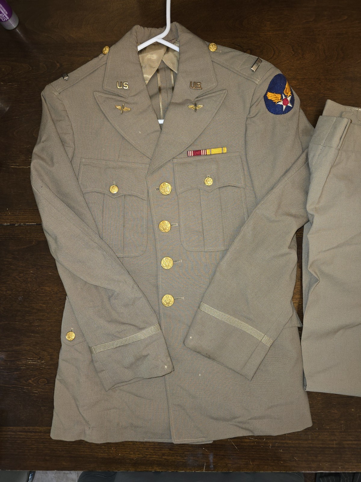 WWII USAAF Kahn Tailoring Officer Uniform Set San Angelo AAF 1945Vintage WWII USAAF Kahn Tailoring Officer Uniform Set San Angelo AAF 1945Vintage