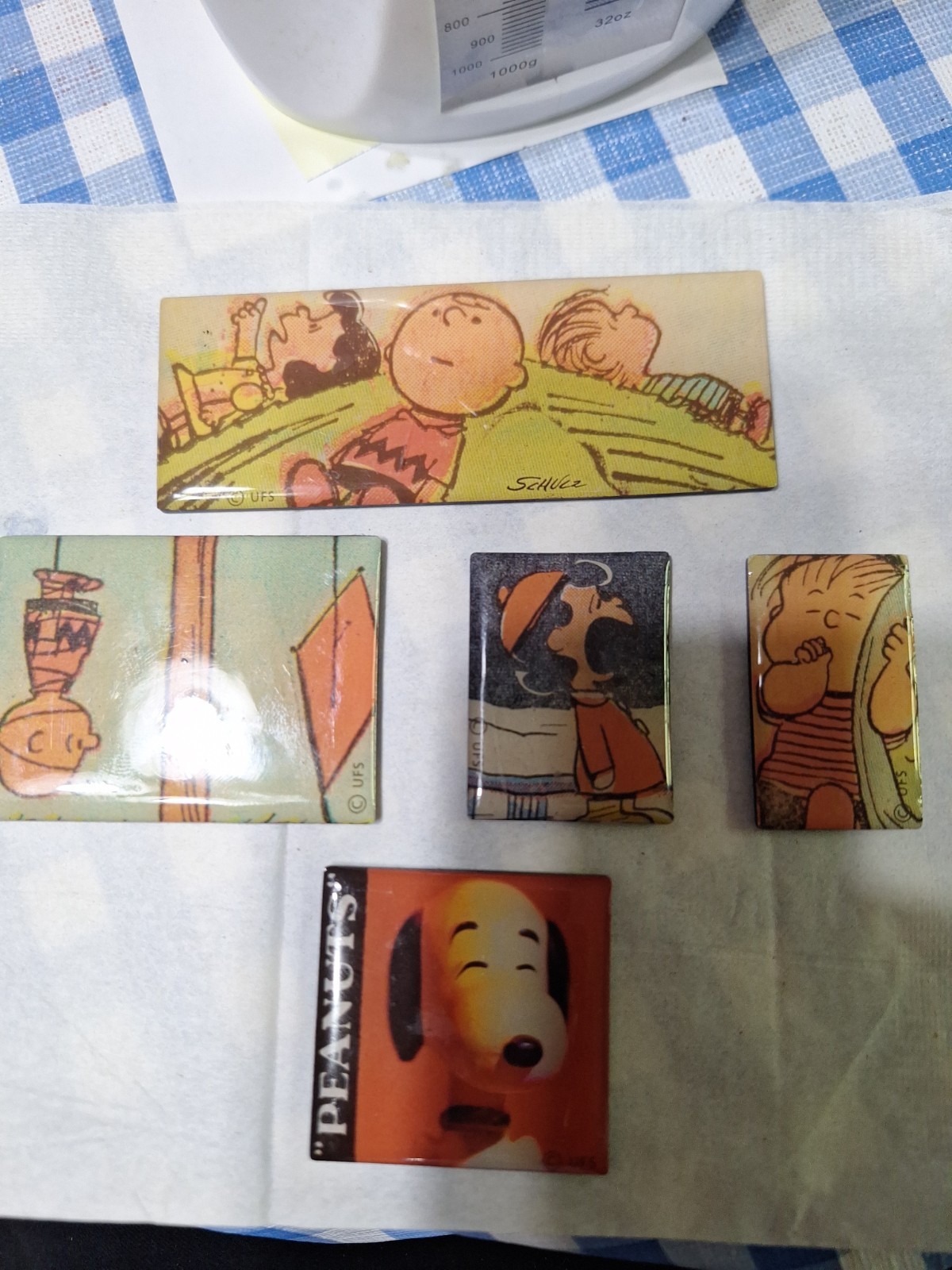 Peanuts  Cartoon Vintage  Magnets