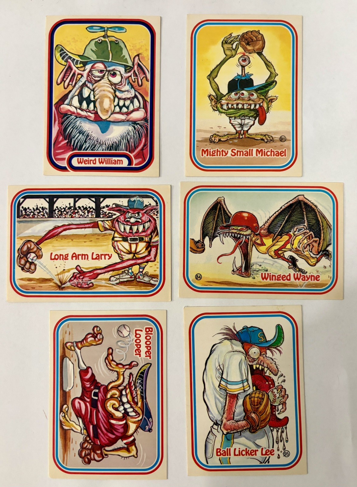 LOT OF 6 - 1988 Leaf Awesome All-Stars LOT OF 6 - 1988 Leaf Awesome All-Stars