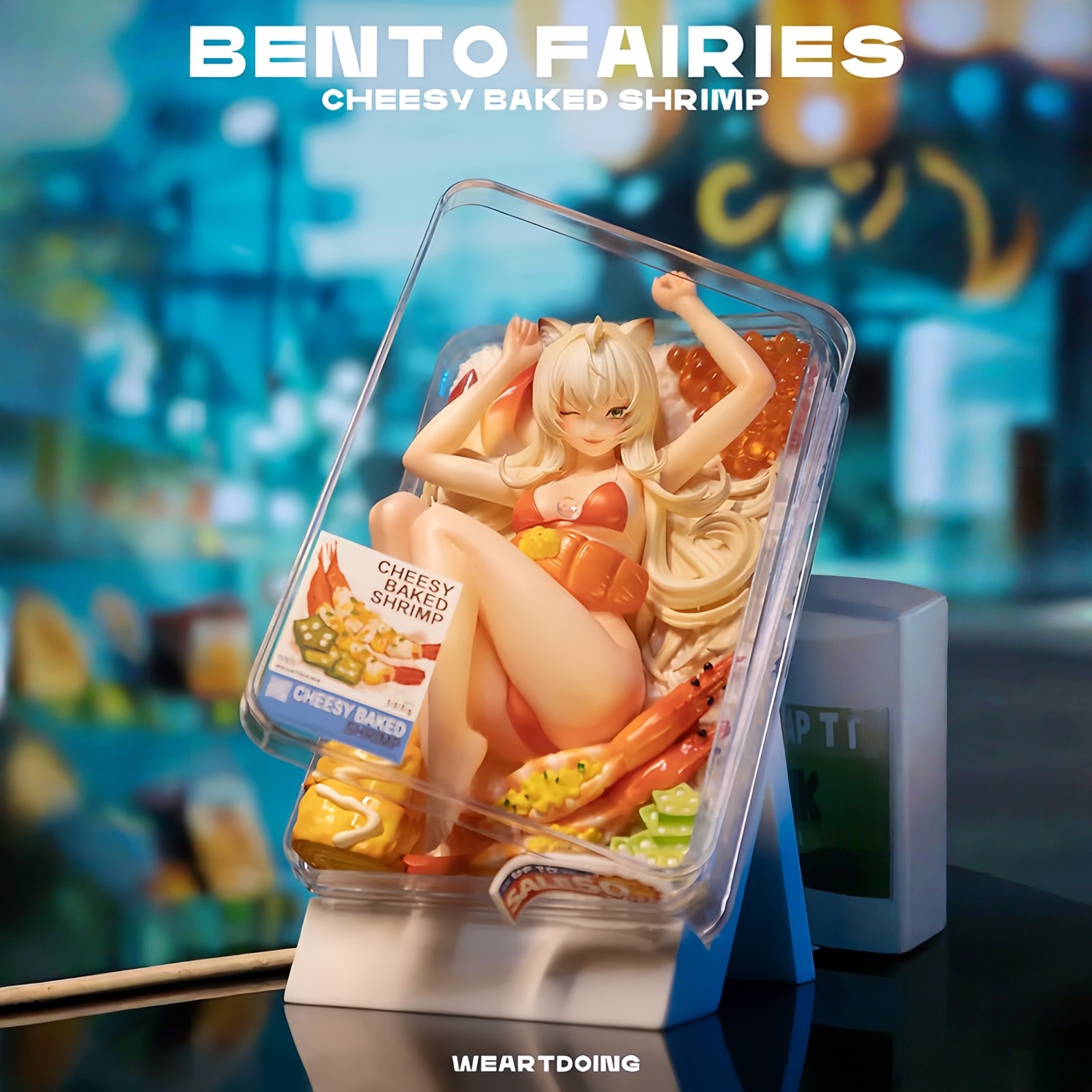 WeArtDoing Studio bento girl cheese baked shrimp statue in stock
