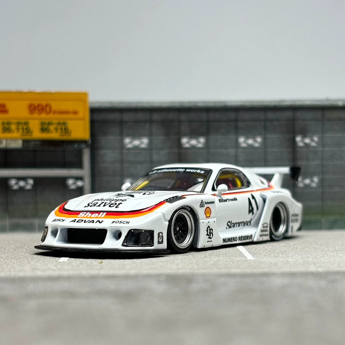 INNO 1:64 RX-7 FD3S LB-Super Silhouette Alloy Model Car