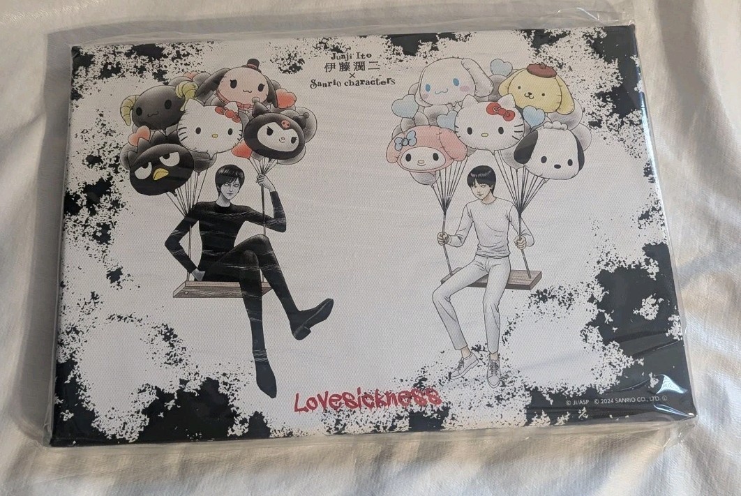 Hello Kitty × Junji Ito Canvas Panel Floating Beautiful Boy at the Crossroads