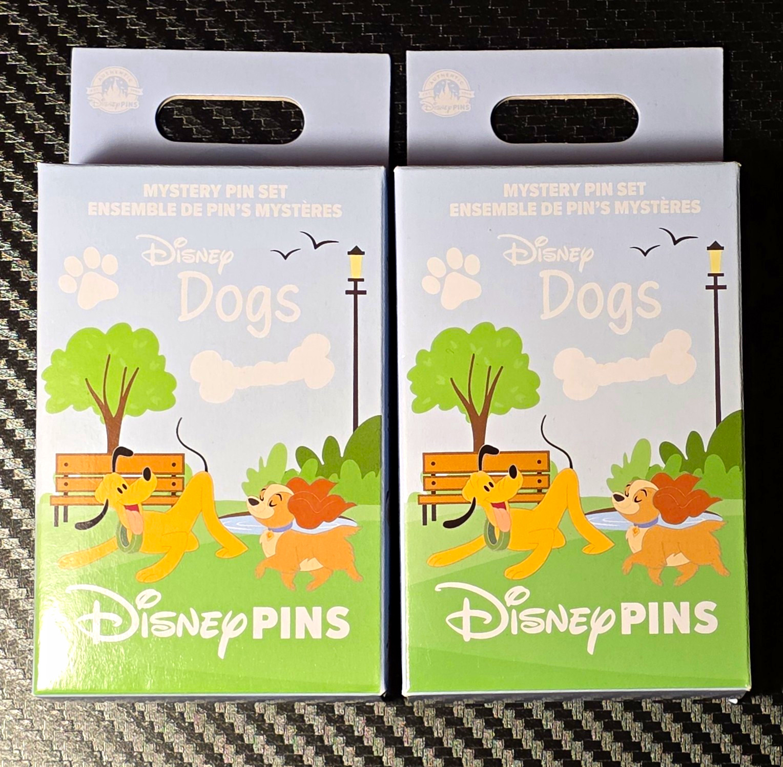 NEW Disney Dogs Mystery Pin Set (2 Boxes, 2 Random Pins Each) *SEALED*