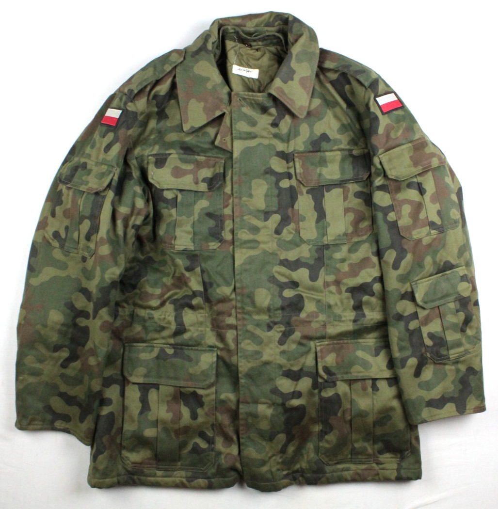 Polish Military M93 Pantera Camo Combat Field Jacket With Liner  Large - 178/104